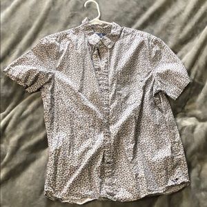American Eagle Short Sleeve Button Down